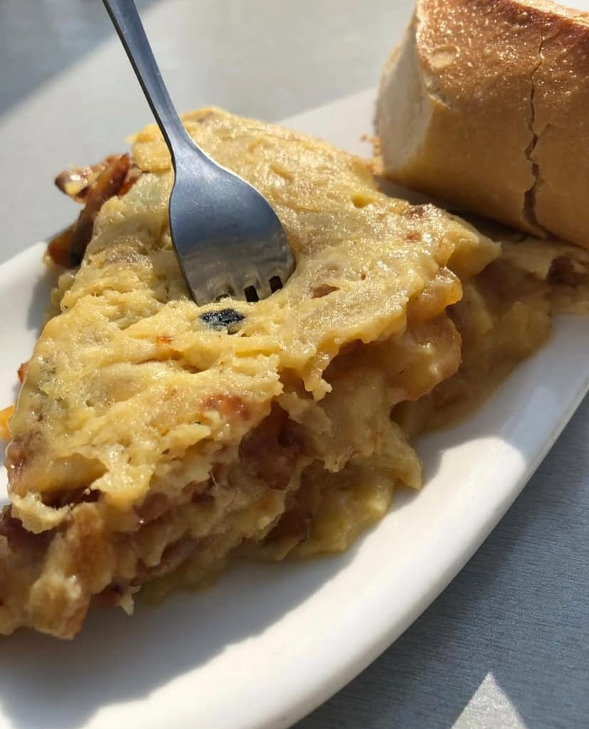 Tortilla vista de cerca